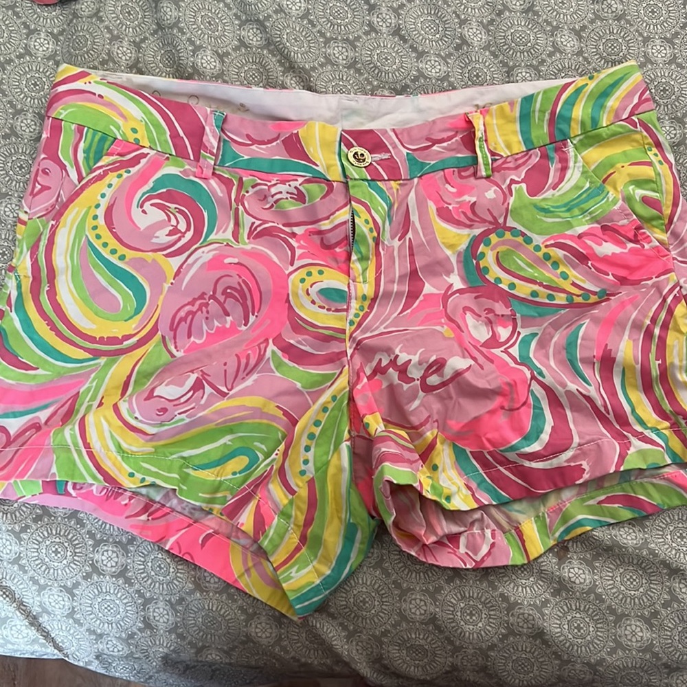 Lilly Pulitzer flamingo Callahan shorts